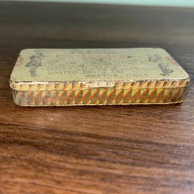 RARE antique 1900s 1910s Rexall Orderlies GRAPHIC TIN laxatives medical United M - Thumbnail 4