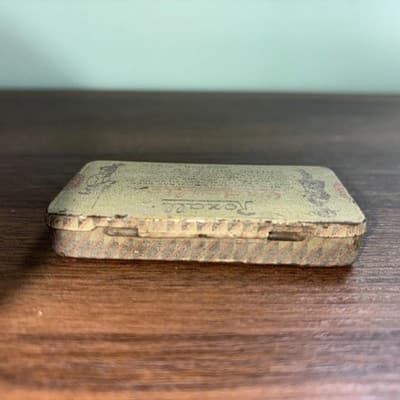 RARE antique 1900s 1910s Rexall Orderlies GRAPHIC TIN laxatives medical United M - Thumbnail 5