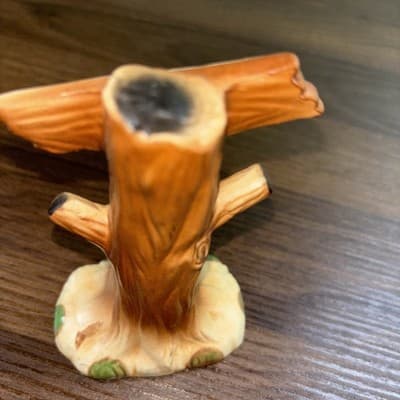 Vtg Black Bears and Tree Stand Salt And Pepper Shakers Michigan State Japan - Thumbnail 8