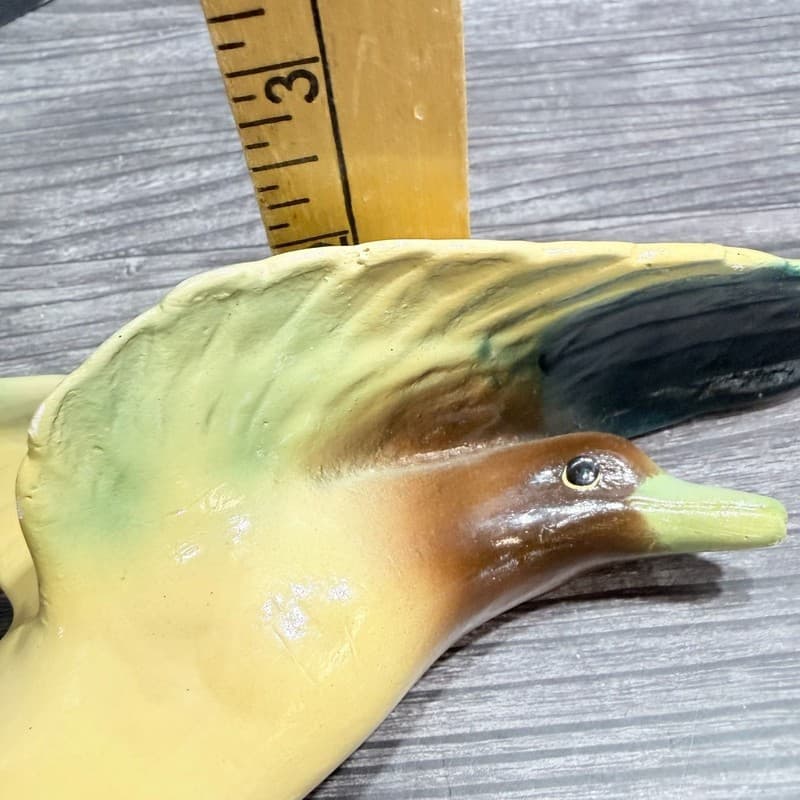 Vintage Chalkware Flying Ducks Mallard Wall Hangings Set of 2 - Thumbnail 15