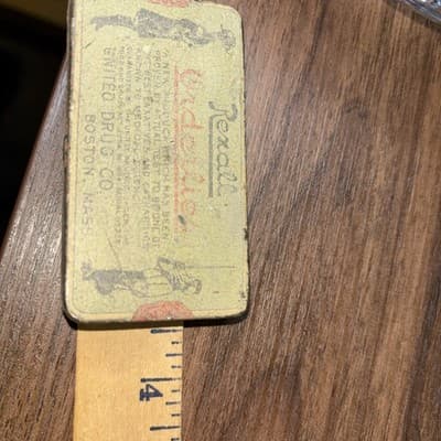 RARE antique 1900s 1910s Rexall Orderlies GRAPHIC TIN laxatives medical United M - Thumbnail 11