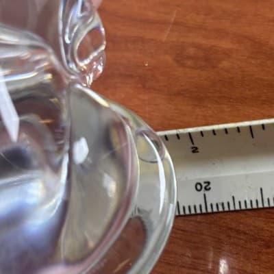Fenton Art Glass Light Crystal Clear 3 5/8" Sitting Cat Excellent Condition - Thumbnail 9