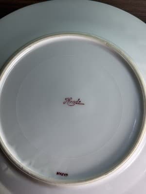 Set Of 2 Vintage Hinode Peach Luster Floral Design Dessert Plate 7 1/4” - Thumbnail 12