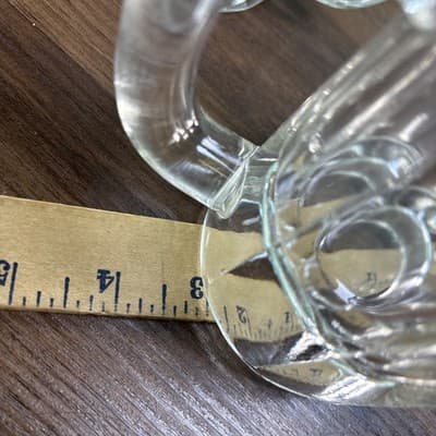 VTG Set of 4 Clear Heavy Glass Beer Beverage Mugs Tavern Antique Glasses - Thumbnail 9