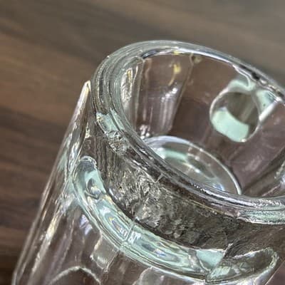 VTG Set of 4 Clear Heavy Glass Beer Beverage Mugs Tavern Antique Glasses - Thumbnail 16