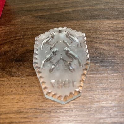 Waterford Crystal 1987 - Four Calling Birds Ornament- 12 Days of Christmas-Boxed - Thumbnail 7