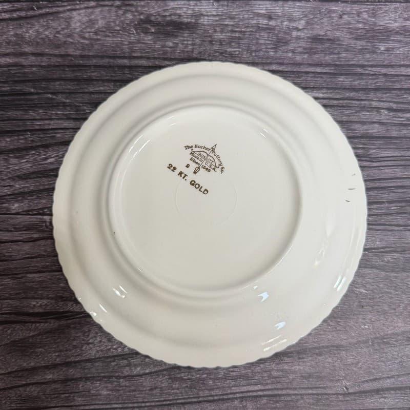 Harker Pottery 1903 Cadillac Automobile 6.25” Collector Plate 22KT Gold Trim - Thumbnail 9