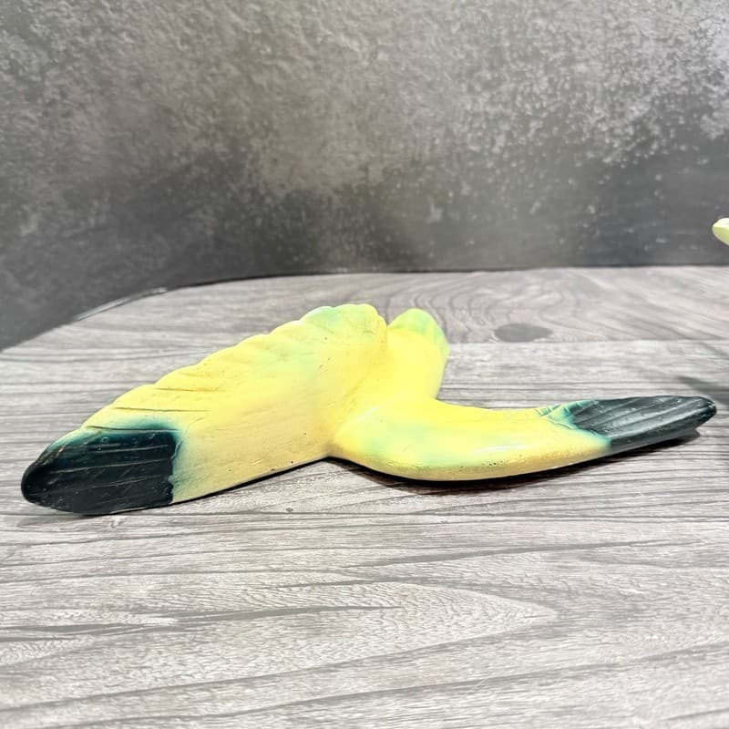 Vintage Chalkware Flying Ducks Mallard Wall Hangings Set of 2 - Thumbnail 9