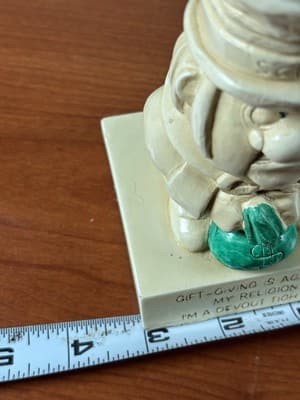 Paula 1965 Statue Funny Scrooge VTG Figure Tightwad Joke Stingy Is A Religion - Thumbnail 11