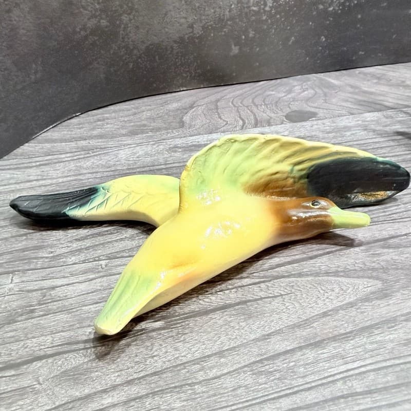 Vintage Chalkware Flying Ducks Mallard Wall Hangings Set of 2 - Thumbnail 11