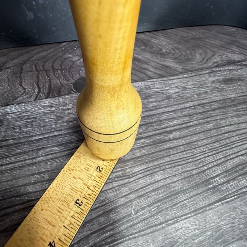 Vintage Rustic Hand Carved Wooden Mortar and Pestle Set for Herbs and Spices - Thumbnail 10