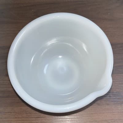 Vintage Glasbake for Sunbeam Milk Glass Mixing Bowl Spout-6.5" Replacement - Thumbnail 2