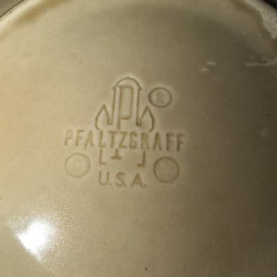 1 - Replacement Vintage Pfaltzgraff Folk Art Pattern Tan & Blue Saucers No Cups - Thumbnail 7