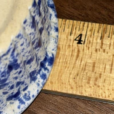 Vtg Monmouth Ramekin Replacement Speckled Blue USA Maple Leaf Single Piece - Thumbnail 9
