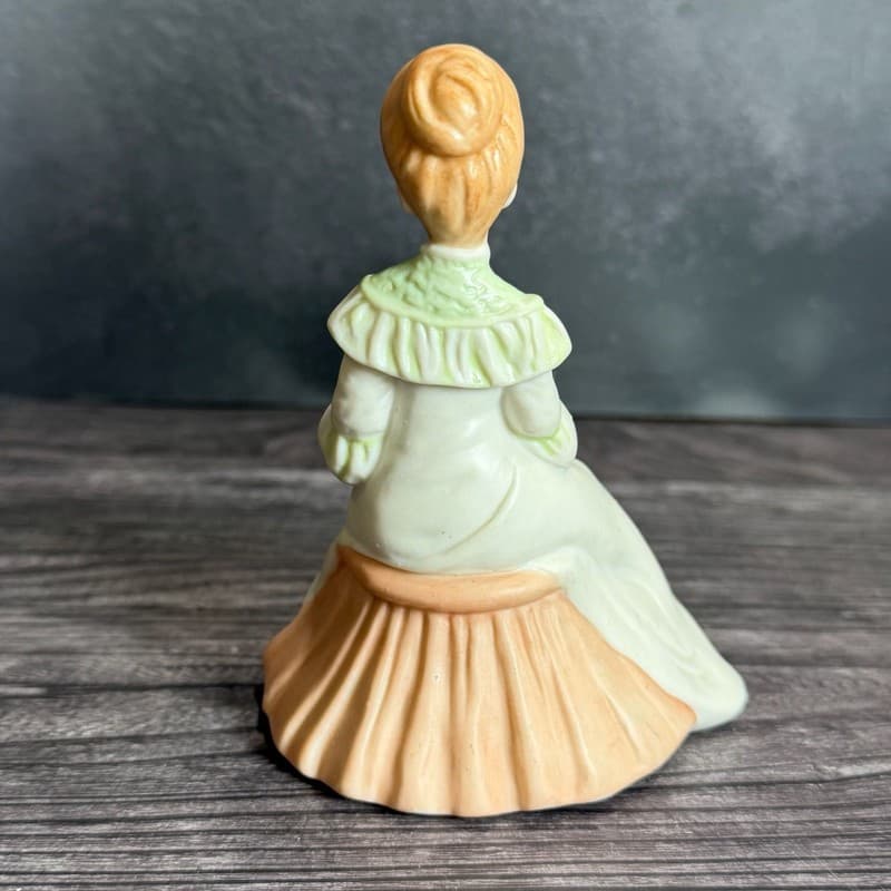Vintage Homco Victorian Lady Sitting Reading Book 'Once Upon A Time' Bisque Porc - Thumbnail 6