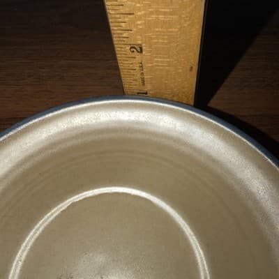 1 - Replacement Vintage Pfaltzgraff Folk Art Pattern Tan & Blue Saucers No Cups - Thumbnail 9