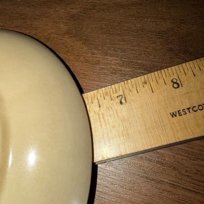 1 - Replacement Vintage Pfaltzgraff Folk Art Pattern Tan & Blue Saucers No Cups - Thumbnail 8