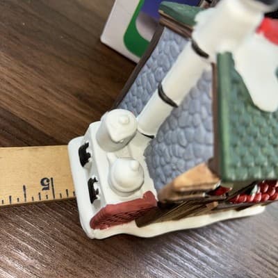 VTG Noma 1995 Dickensville Cider Stand Porcelain Christmas Village Accessories - Thumbnail 11