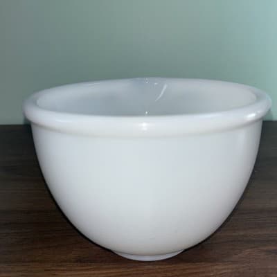 Vintage Glasbake for Sunbeam Milk Glass Mixing Bowl Spout-6.5" Replacement - Thumbnail 5