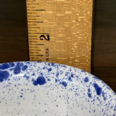 Vtg Monmouth Ramekin Replacement Speckled Blue USA Maple Leaf Single Piece - Thumbnail 10
