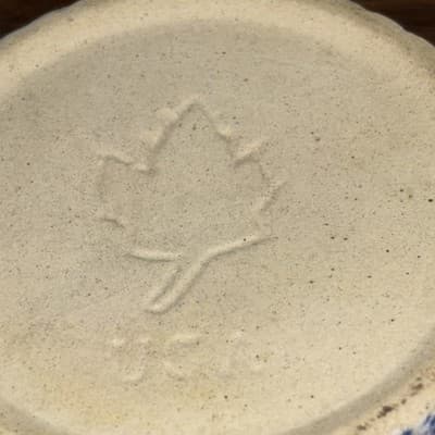 Vtg Monmouth Ramekin Replacement Speckled Blue USA Maple Leaf Single Piece - Thumbnail 8