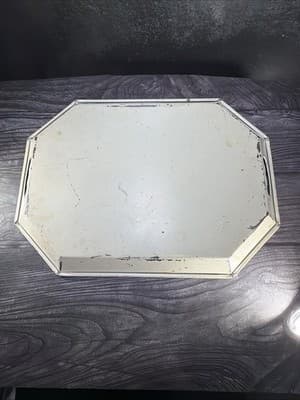 Pilgrim Art Tole Metal Floral Tray Large Handpainted Rectangle Shabby Victorian - Thumbnail 14