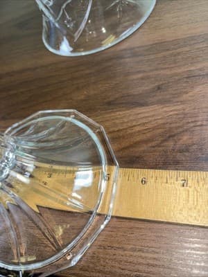 St George Hurricane Candle Holder Christmas Nativity Fine Lead Crystal Pedestal - Thumbnail 13