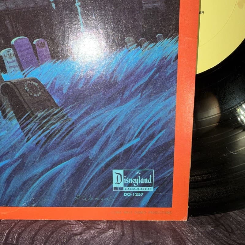 Chilling, Thrilling Sounds Of The Haunted House Vintage Vinyl LP Disneyland DQ-1 - Thumbnail 5