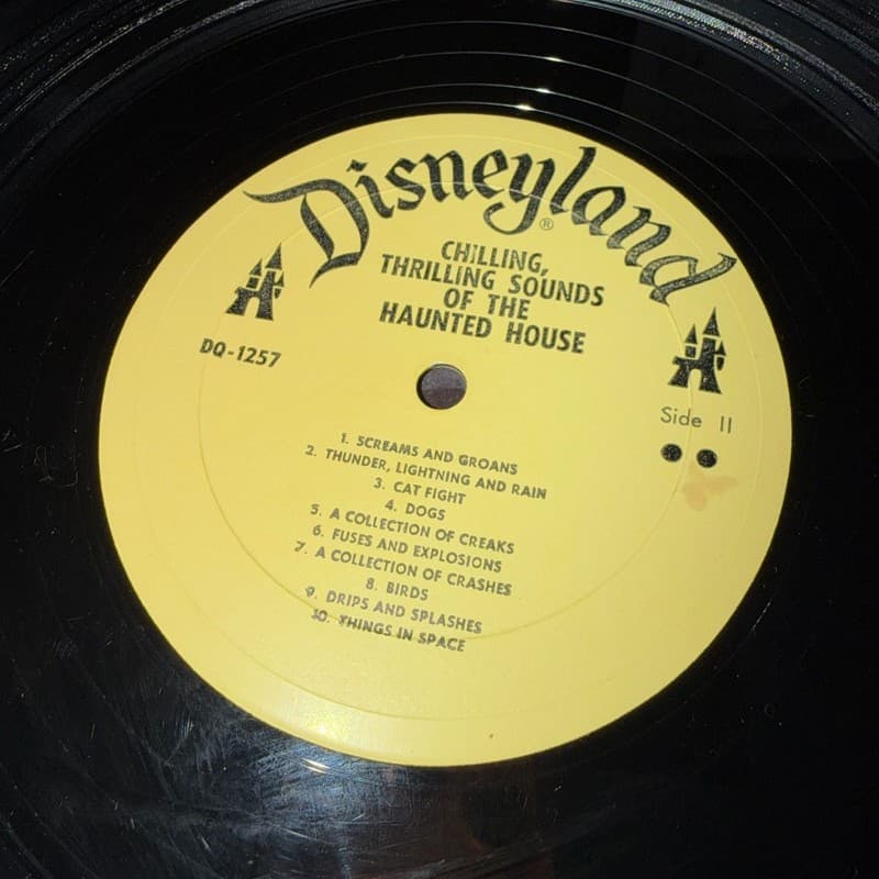Chilling, Thrilling Sounds Of The Haunted House Vintage Vinyl LP Disneyland DQ-1 - Thumbnail 9