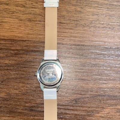 Disney Women's MCK308 Minnie Mouse Nurse White Strap Watch Heart Seconds Hand - Thumbnail 9
