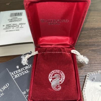 Waterford Crystal 12 Days Of Christmas Ornament 1994 Boxed 11 Pipers Piping - Thumbnail 2
