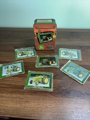 Harvest Heritage 1995 John Deere Tractor Metal Trading Collector Cards Sealed - Thumbnail 2