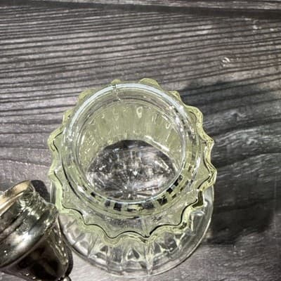 Vintage Leonard Crystal SilverPlated 6" Tall Salt & Pepper Shakers - Thumbnail 9