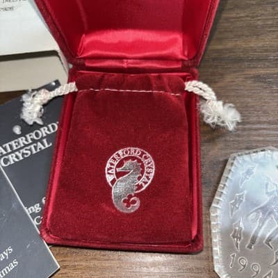 Waterford Crystal 12 Days Of Christmas Ornament 1994 Boxed 11 Pipers Piping - Thumbnail 5