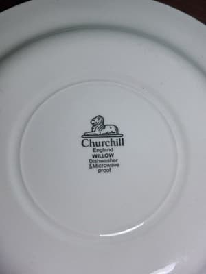 Churchill England Blue Willow Dinner Plate Excellent Condition Replacement VTG - Thumbnail 8