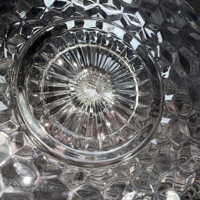 Vintage Fostoria American Glass Center Handle Serving Sandwich Plate Tray 1960's - Thumbnail 12