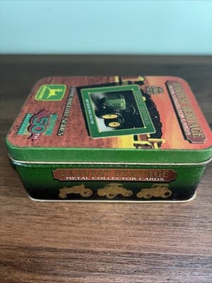 Harvest Heritage 1995 John Deere Tractor Metal Trading Collector Cards Sealed - Thumbnail 19