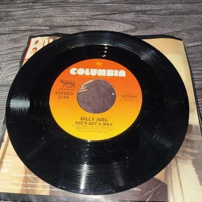 BILLY JOEL 1981 picture sleeve for hit "She's Got A Way" with Joel at piano - Thumbnail 9