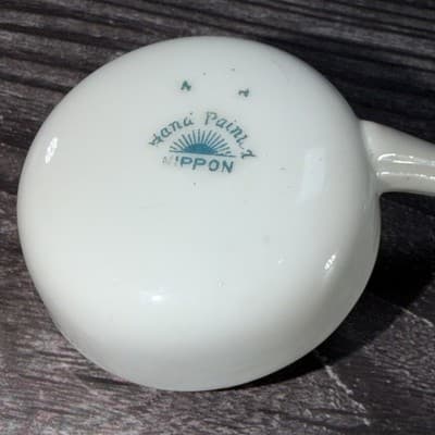 Antique Nippon Noritake Hand Painted Condiment Ladle Flowers And Gold - Thumbnail 5