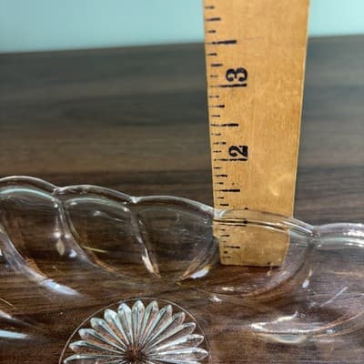 Vintage Heisey Clear Glass Oval Candy Nut Relish Dish Colonial Pattern - Thumbnail 12