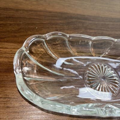 Vintage Heisey Clear Glass Oval Candy Nut Relish Dish Colonial Pattern - Thumbnail 3