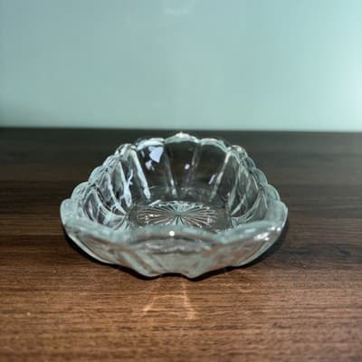 Vintage Heisey Clear Glass Oval Candy Nut Relish Dish Colonial Pattern - Thumbnail 5