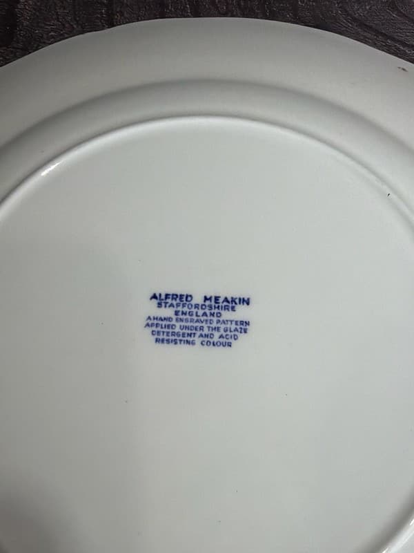 Alfred Meakin 1979 Calendar Plate Blue and White God Bless Our House Zodiac - Thumbnail 7
