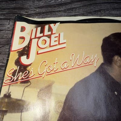 BILLY JOEL 1981 picture sleeve for hit "She's Got A Way" with Joel at piano - Thumbnail 2