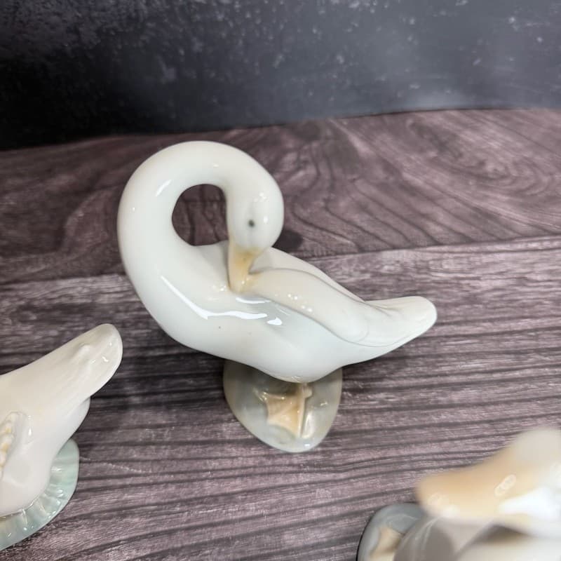 Vintage Lladro Porcelain Geese Figurines Set of 3 - Retired Spain (#4551, #4552, - Thumbnail 7