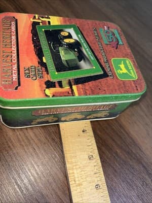 Harvest Heritage 1995 John Deere Tractor Metal Trading Collector Cards Sealed - Thumbnail 23