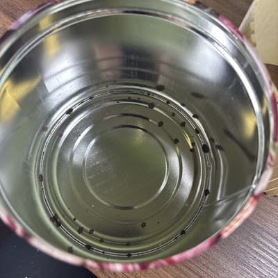 Vintage Peerless Maid Assorted Hard Candies Tin Container Chicago Green Lid - Thumbnail 8