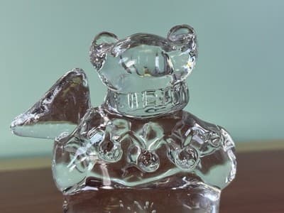 Vintage Clown Jester Clear Art Glass Figurine Paperweight 4" Abstract A Crazy - Thumbnail 10