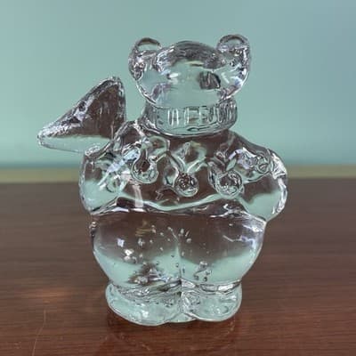 Vintage Clown Jester Clear Art Glass Figurine Paperweight 4" Abstract A Crazy - Thumbnail 9