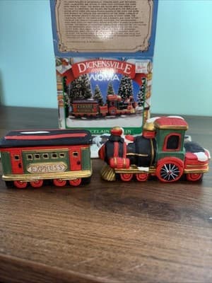 Vintage Hearthside Village Porcelain Train Christmas Holiday Decoration - Thumbnail 8